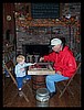 Reconstructed "Bee Hive Oven" and fireplace